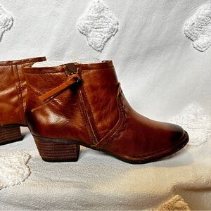 Giani Bernini Women's Alvin Western Ankle Boots - Brown Oiled Leather